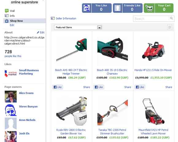 New Facebook Shop Open