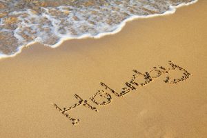 Away on holiday