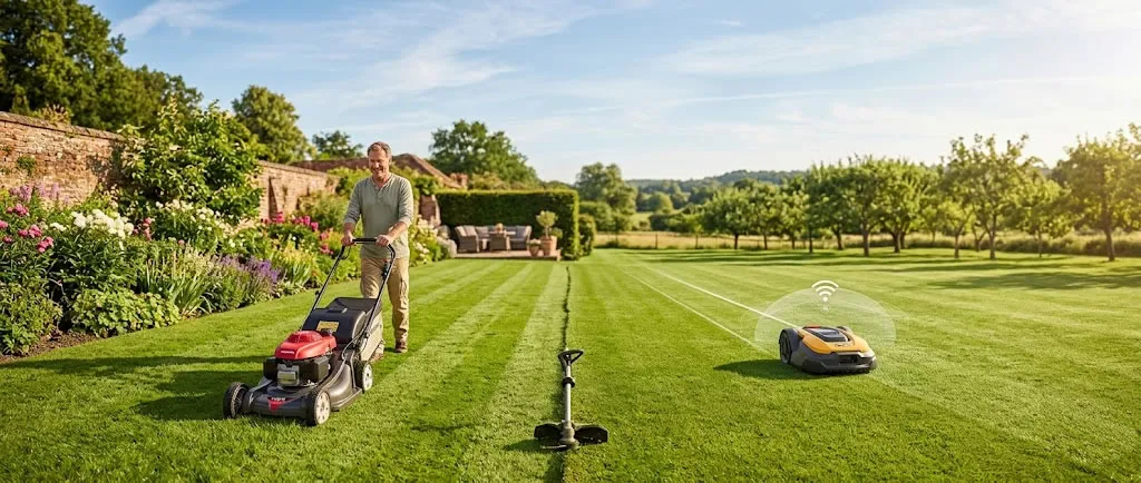 The Smart Approach: Dual Use (combining robots and traditional lawnmowers for the best of both worlds)