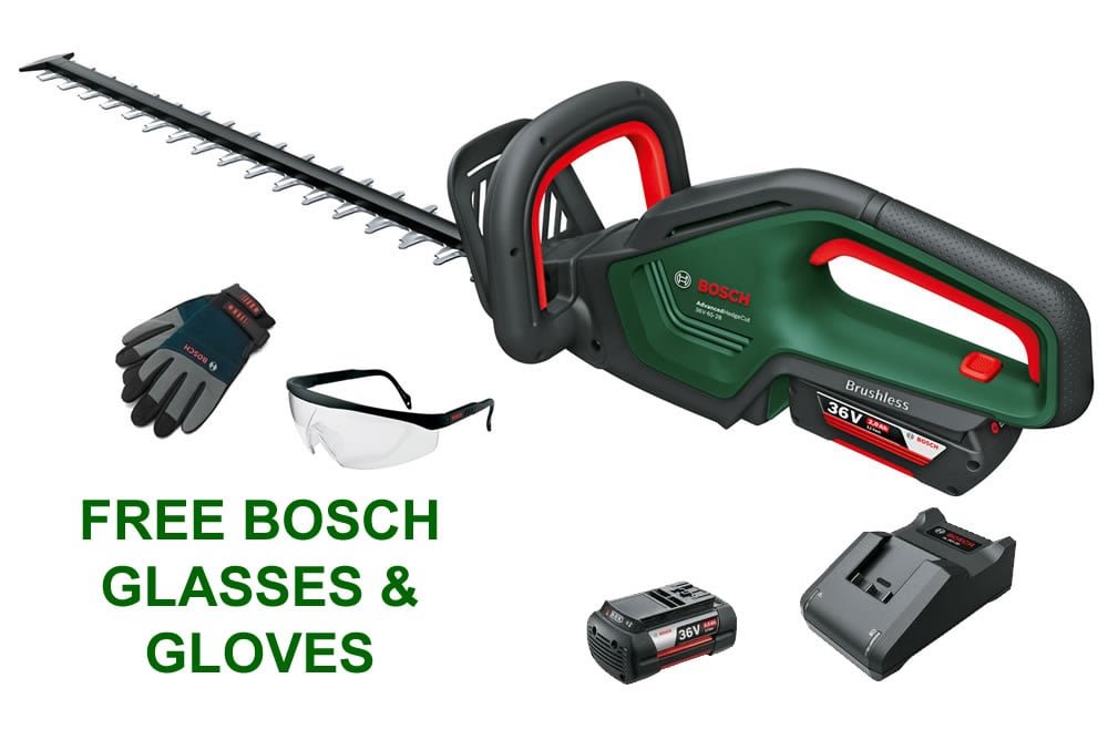 Bosch AdvancedHedgeCut 36V-65-28 Cordless Hedge Cutter Kit (Inc Battery & Charger)