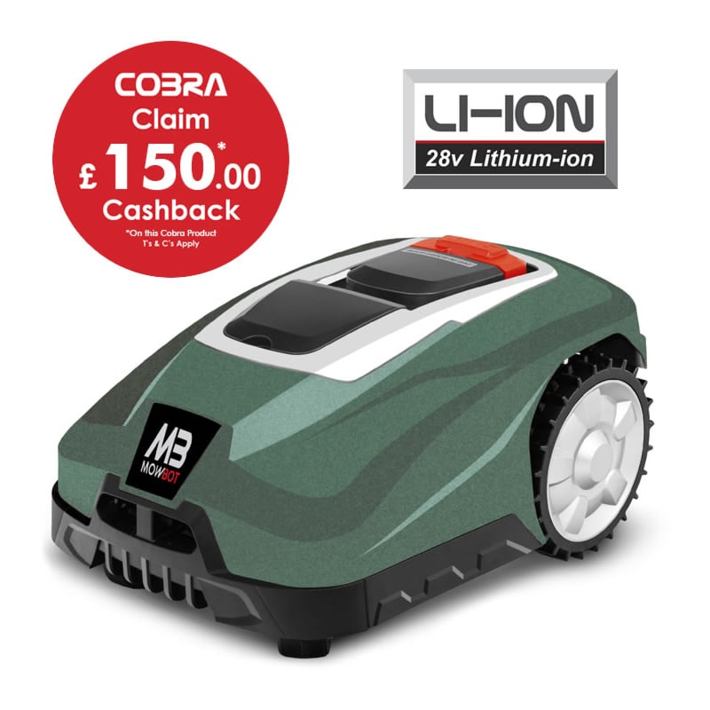 Cobra MOWBOT1200 Robotic Lawn Mower (Metallic Green)