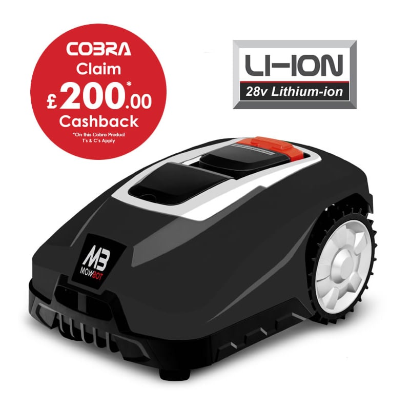 Cobra MOWBOT1200 Robotic Lawn Mower (Black)