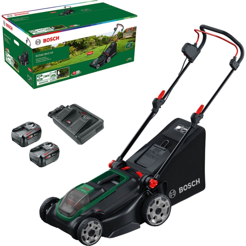 Bosch Rotak 18V2-43 KIT (Inc 2 x Battery & Charger)