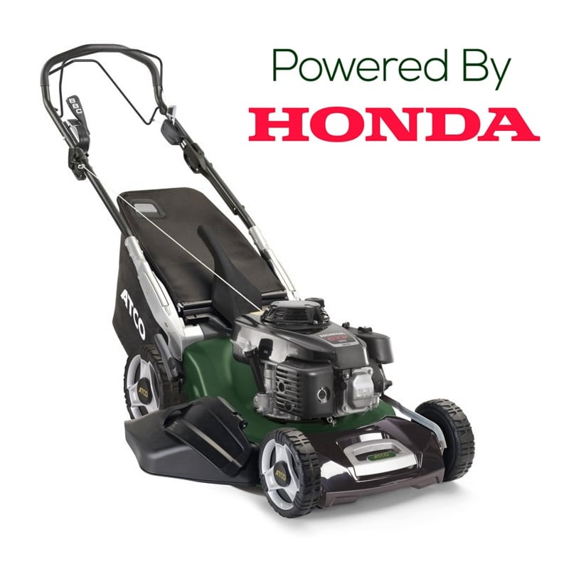 Atco Quattro 22SH BBC Petrol Self-Propelled 4 in 1 Lawn Mower with Blade Brake Clutch (Honda Engine)