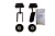 Billy Goat MV Multi-Vac Castor Kit 840129