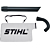 Stihl BG56 / BG86 Vacuum Adaptor Kit