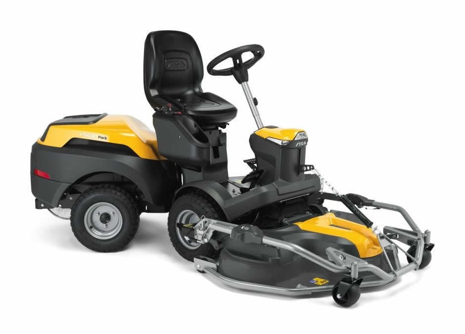 Stiga Park 700W 2WD Front Deck Ride On Lawn Mower + Combi Pro 110Q Plus EL QF Deck (110cm)