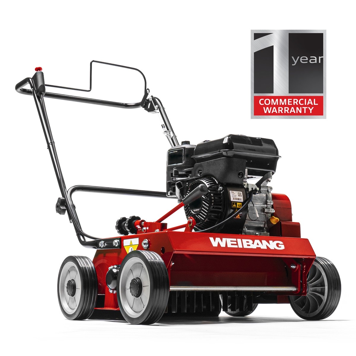 Weibang Intrepid 486 CRB Petrol Lawn Scarifier at Just Lawnmowers