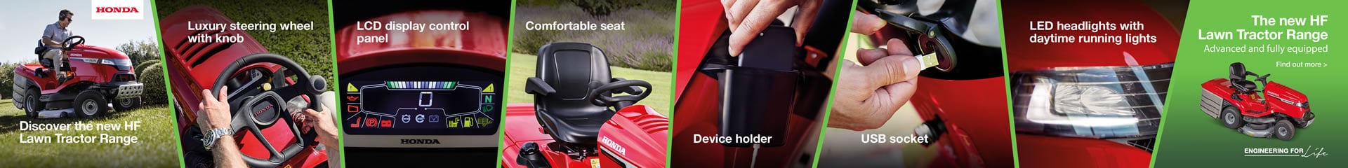 Honda Ride-On Mowers Collage