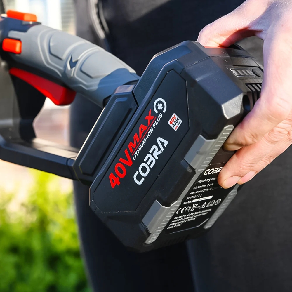 Cobra HT55040VX 40V MAX+ Cordless Hedge Trimmer (Inc Battery & Charger)
