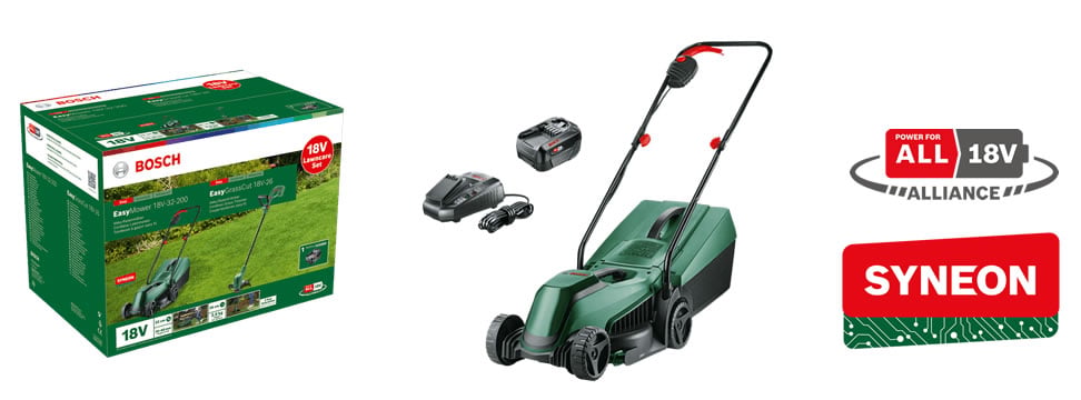 Bosch EasyMower 18V-32-200 Cordless Lawn Mower (Inc Battery & Charger) Bosch EasyMower 18V-32-200 Cordless Lawn Mower (Inc Battery & Charger)