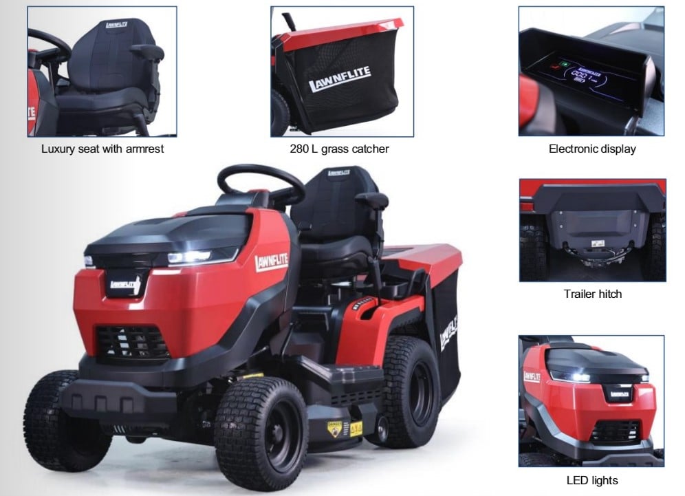 Lawnflite T102H-L5 V-Twin Hydrostatic Direct Collect Lawn Tractor