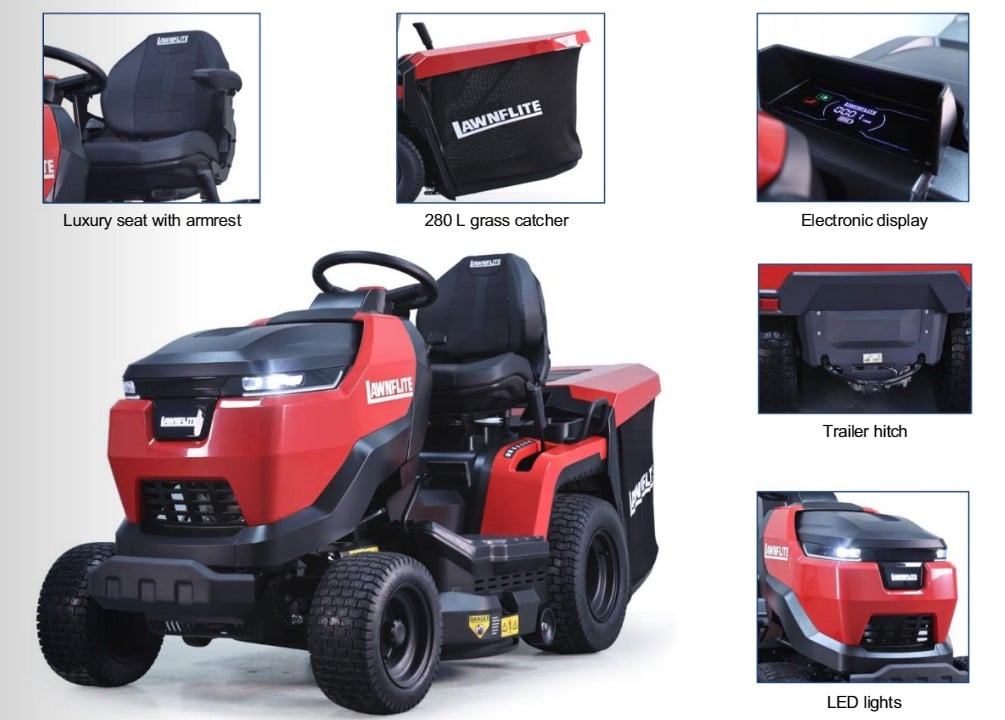 T92H-L5 V-Twin Hydrostatic Direct Collect Lawn Tractor by Lawnflite