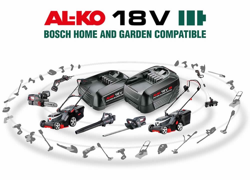 AL-KO Premium 382 Li R 18V Cordless Push Rear Roller Lawn Mower (Inc 2 Batteries & Charger) AL-KO Premium 382 Li R 18V Cordless Push Rear Roller Lawn Mower (Inc 2 Batteries & Charger)