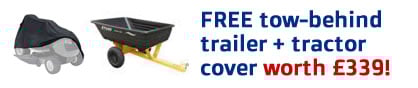 Free Lawn Tractor Trailer and cover Offer