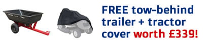 Free Lawn Tractor Trailer and cover Offer
