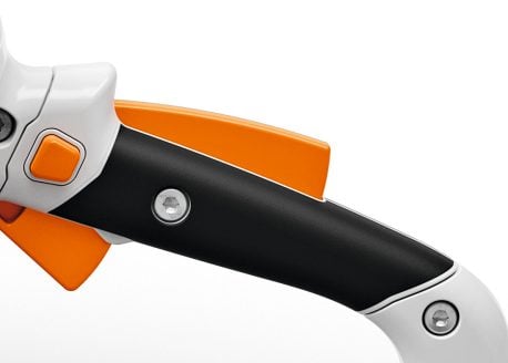 Soft grip handle with ergo lever