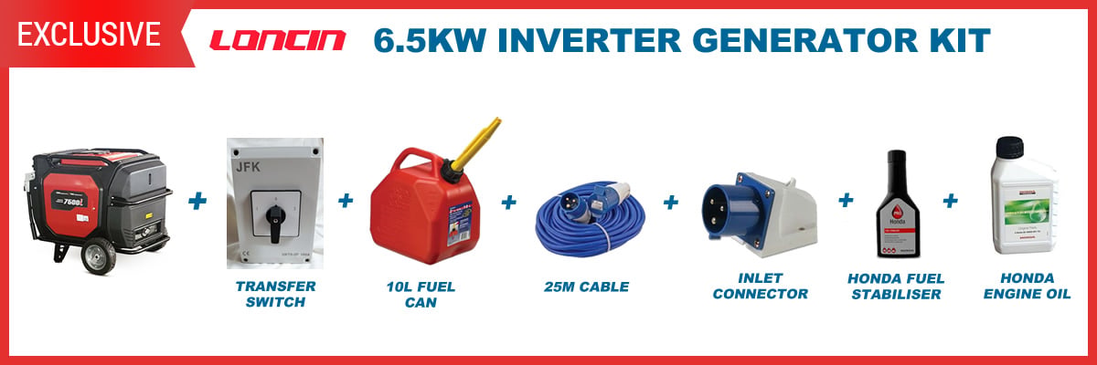 Loncin 6kw generator bundle