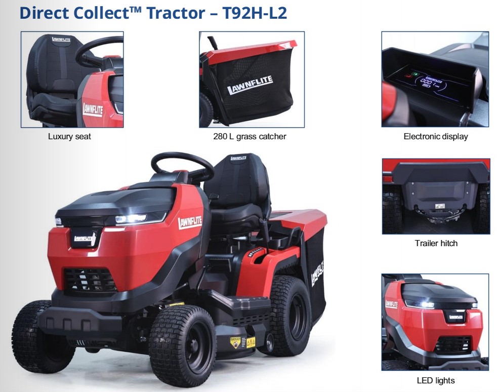 T92H-L2 Hydrostatic Direct Collect Lawn Tractor by Lawnflite